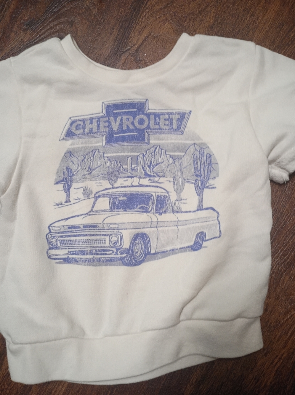 Chevrolet Graphic Cream Short-Sleeve Kids Tee